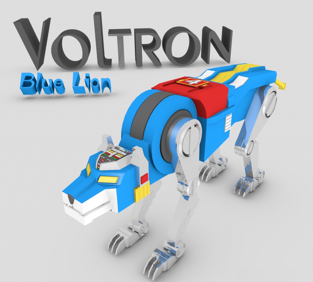 Voltron Blue Lion_Rigged preview image 1